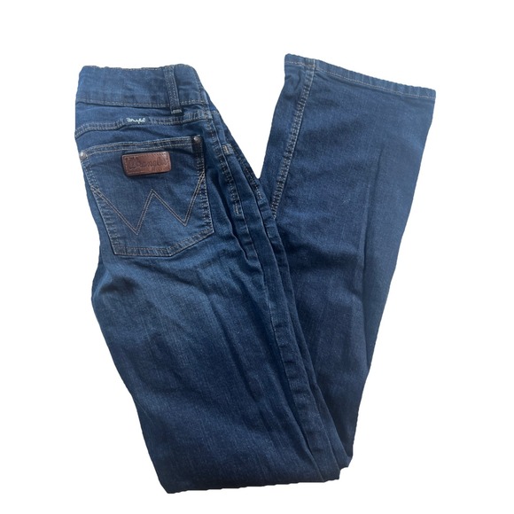 Wrangler Retro Maternity Jeans 7x34 Bootcut Mae Mid Rise Tall Long - Picture 1 of 9